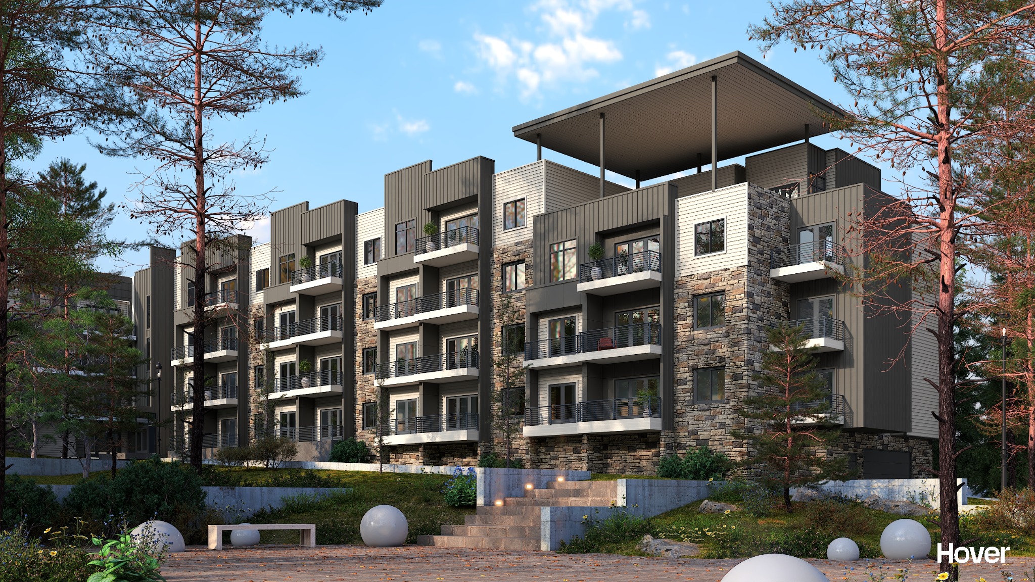 Architectural rendering of Alcove 204